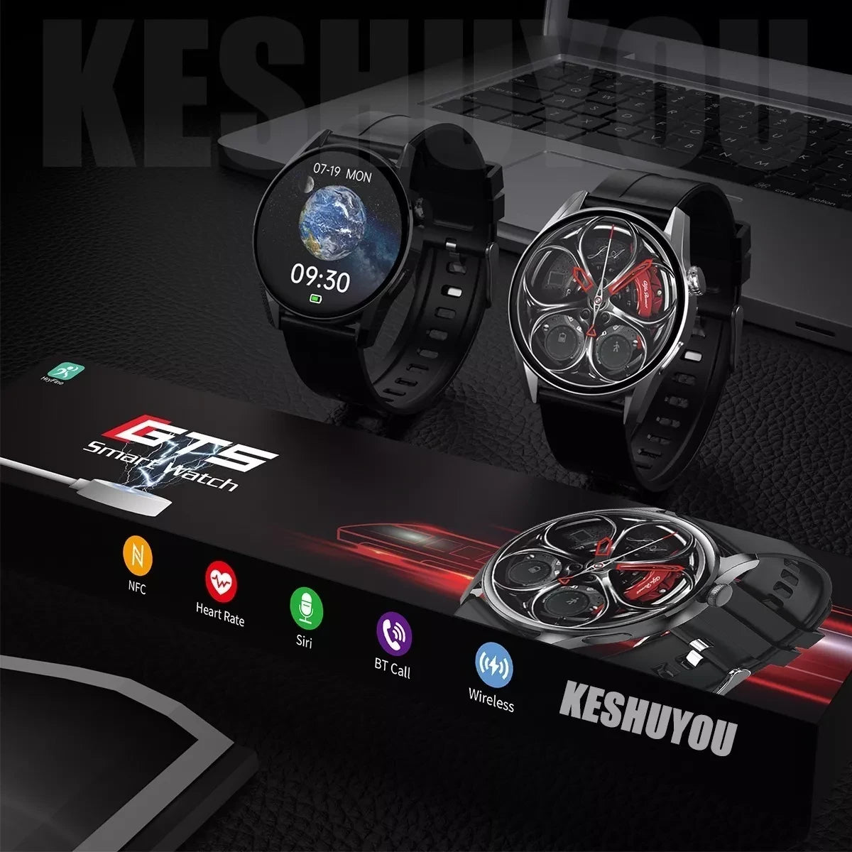PAGA AL RECIBIR - Reloj Inteligente Gt5 Bluetooth Deportiv