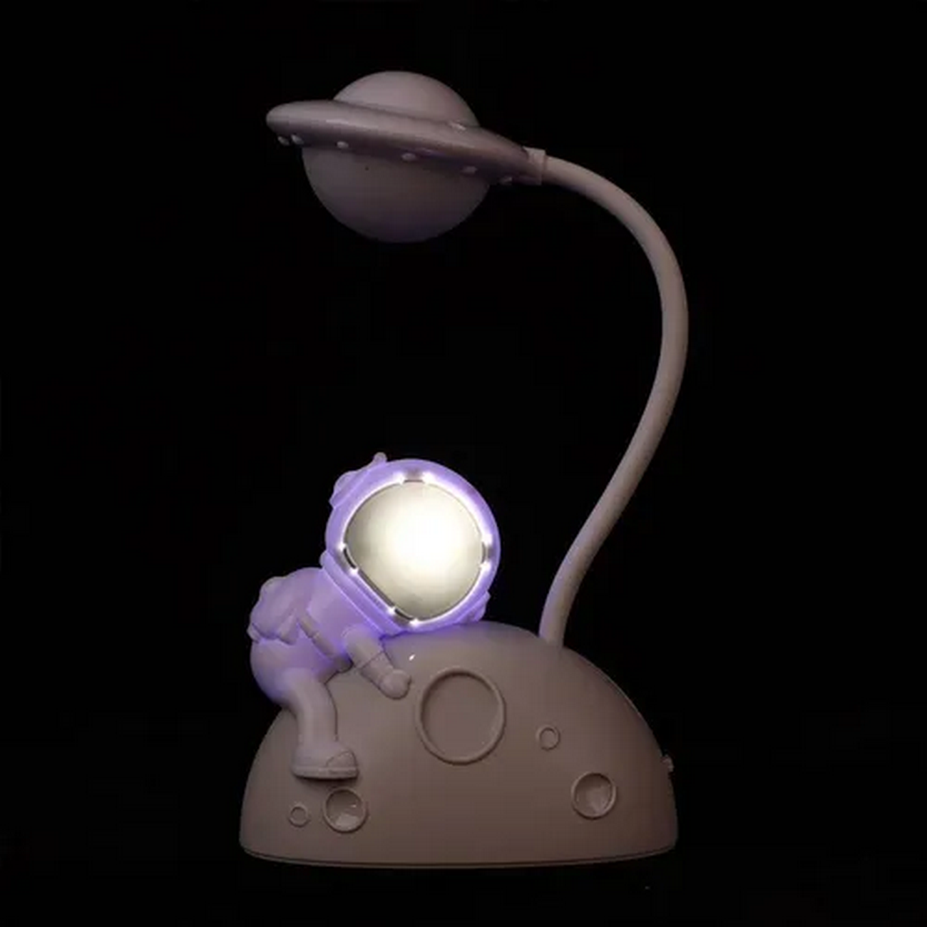 Lampara Luna Astronauta 3d Recargable