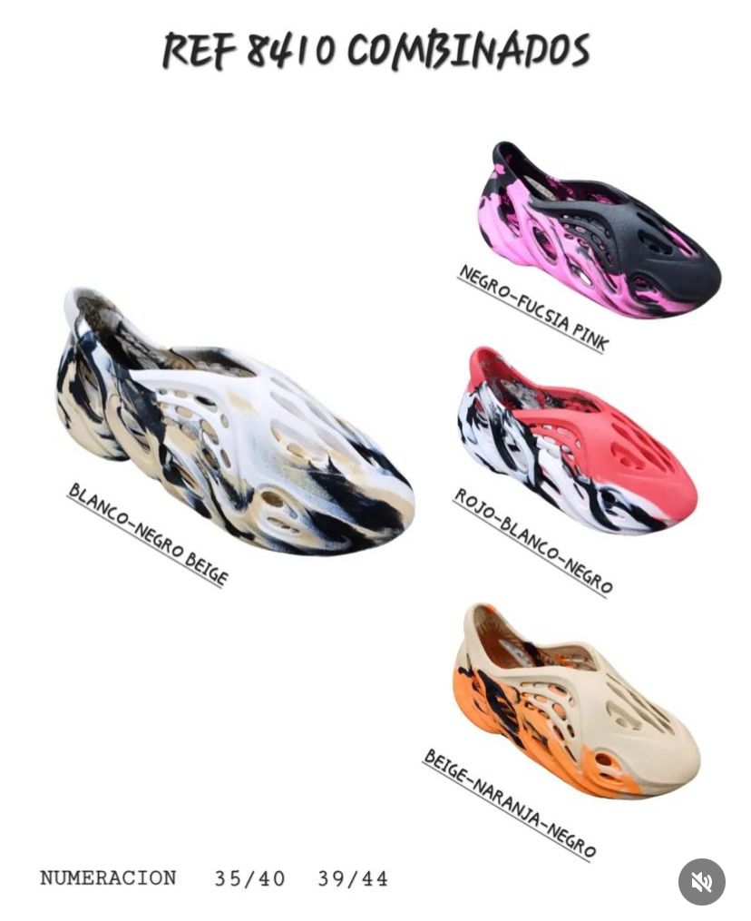 Sandalias tipo ADDAS YEEZY FOAM