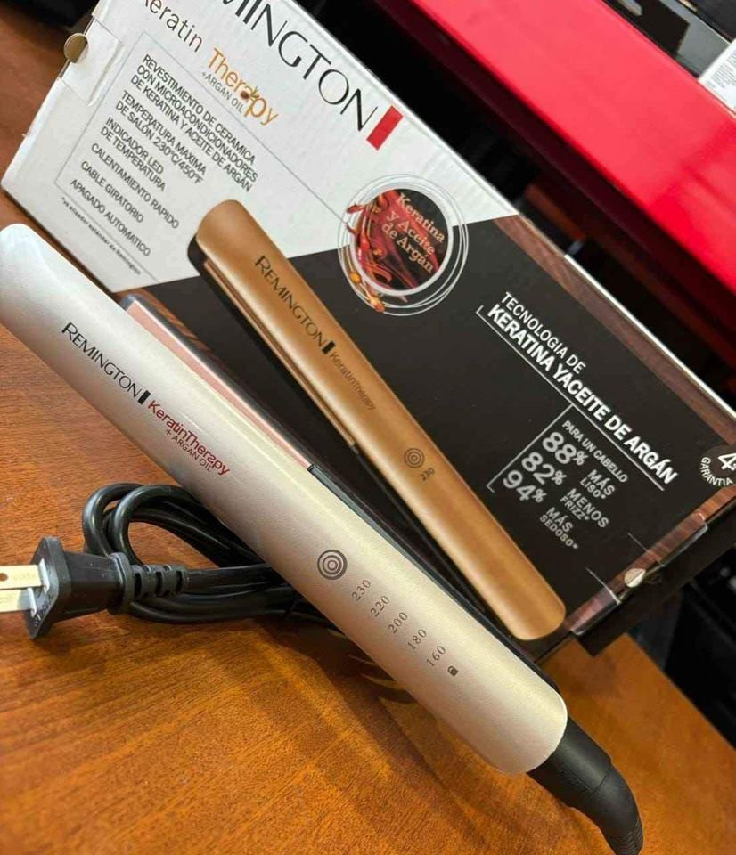Plancha remington keratina shine therapy