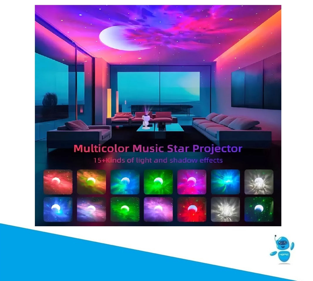 Proyector Galaxias Luna Astronauta