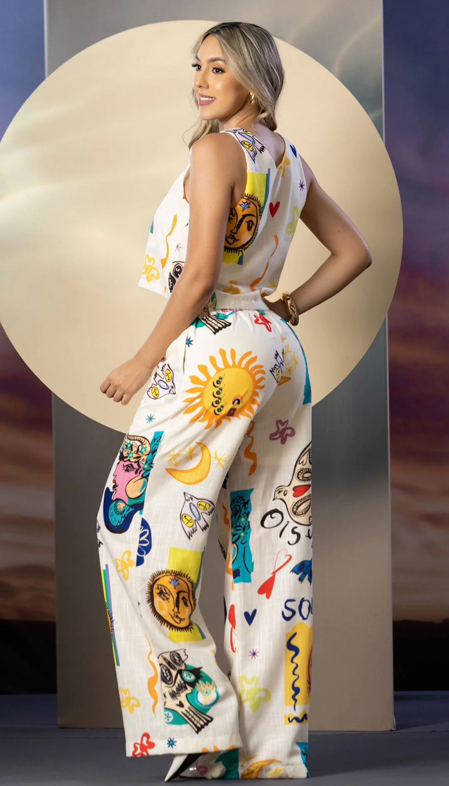 CONUJUNTO PANTALÓN Y BLUSA 4356