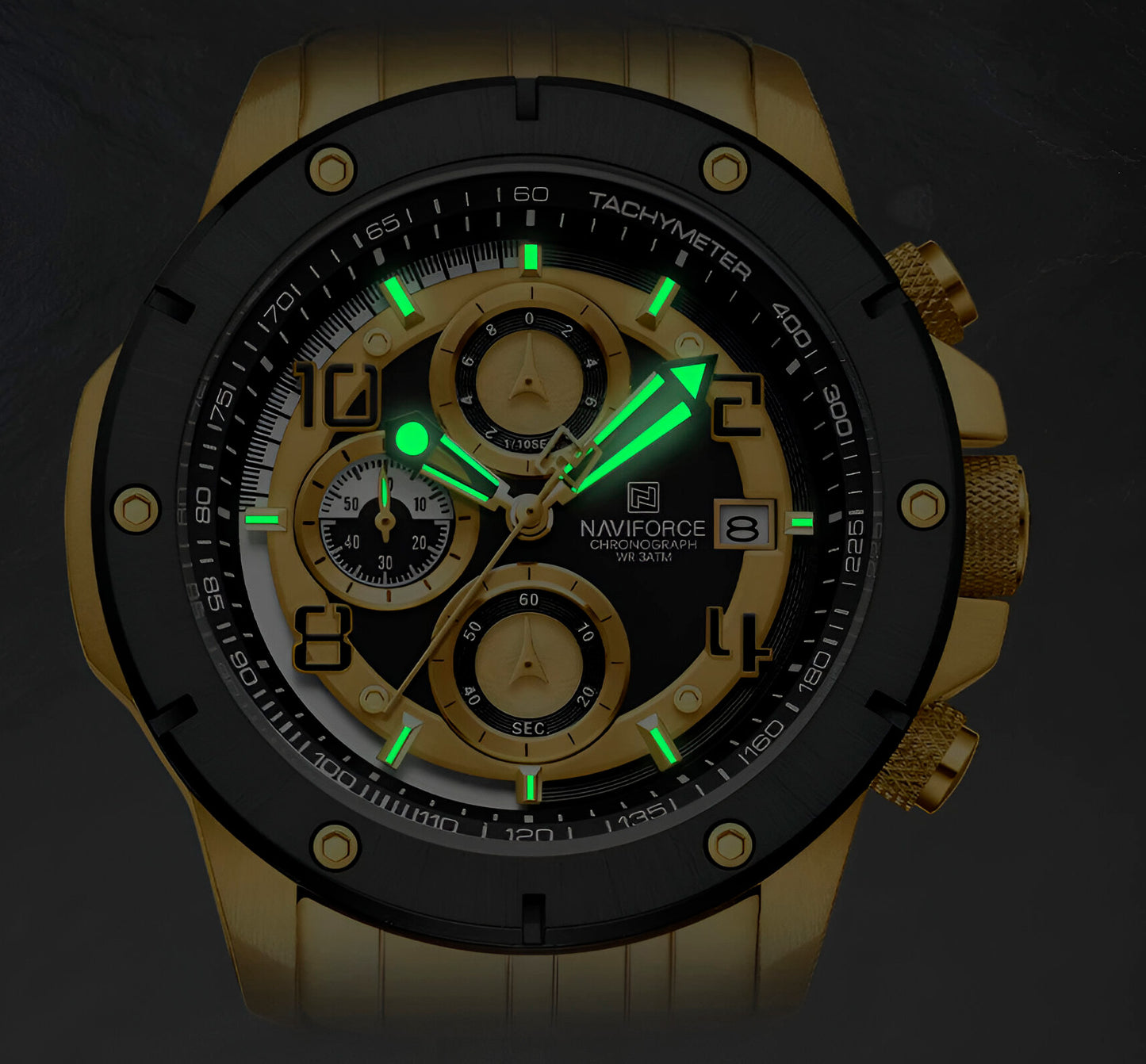 Reloj Naviforce Casual Nf8056 Crono Homb