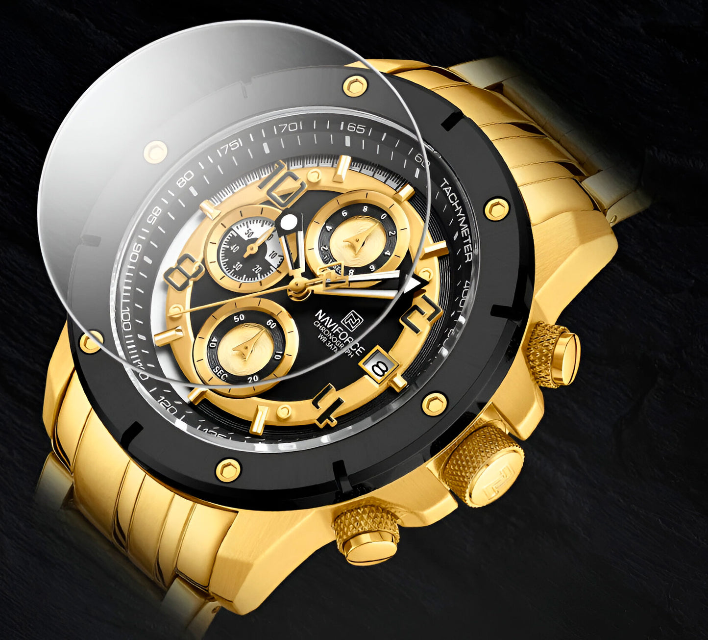 Reloj Naviforce Casual Nf8056 Crono Homb