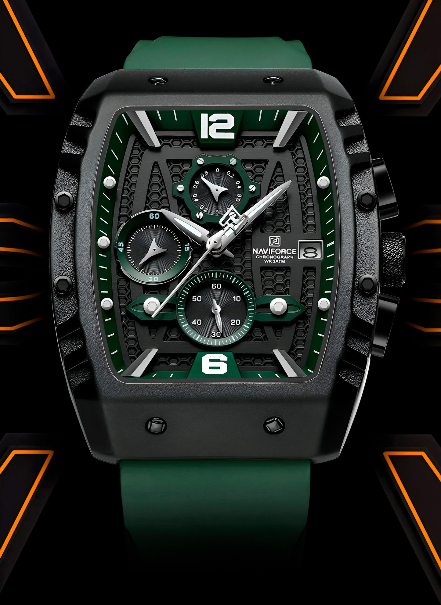 Reloj Naviforce Casual Nf8025 Crono Homb