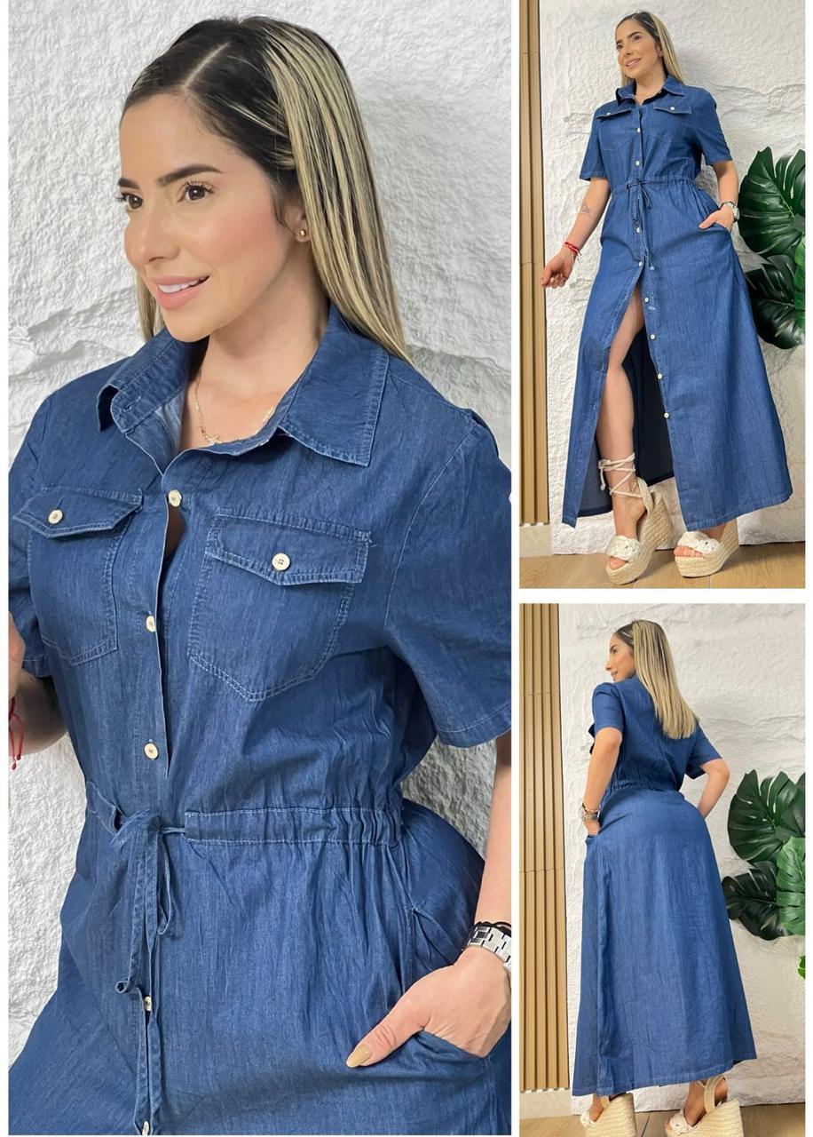VESTIDO CHAMBRAY 7086