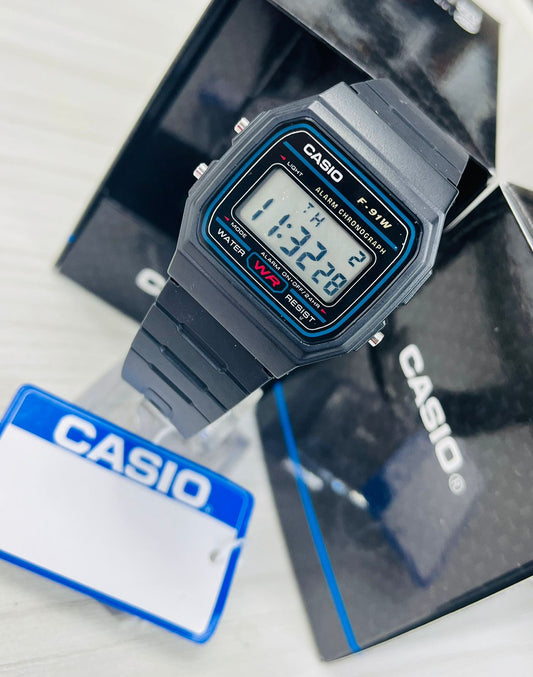 RELOJ COLECCION F91 NEGRO