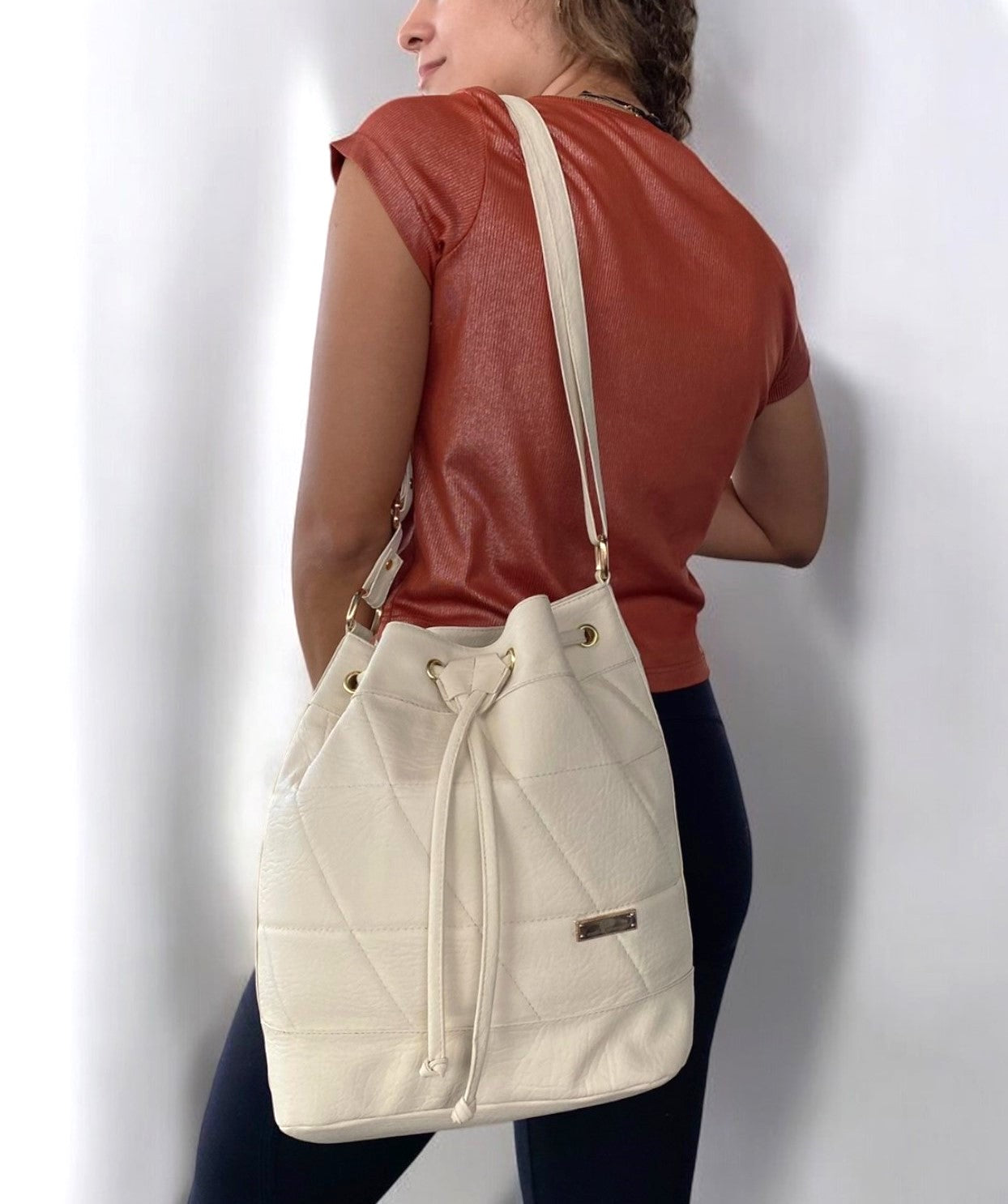 Bolso Dama Karla Chacon Nena Beige