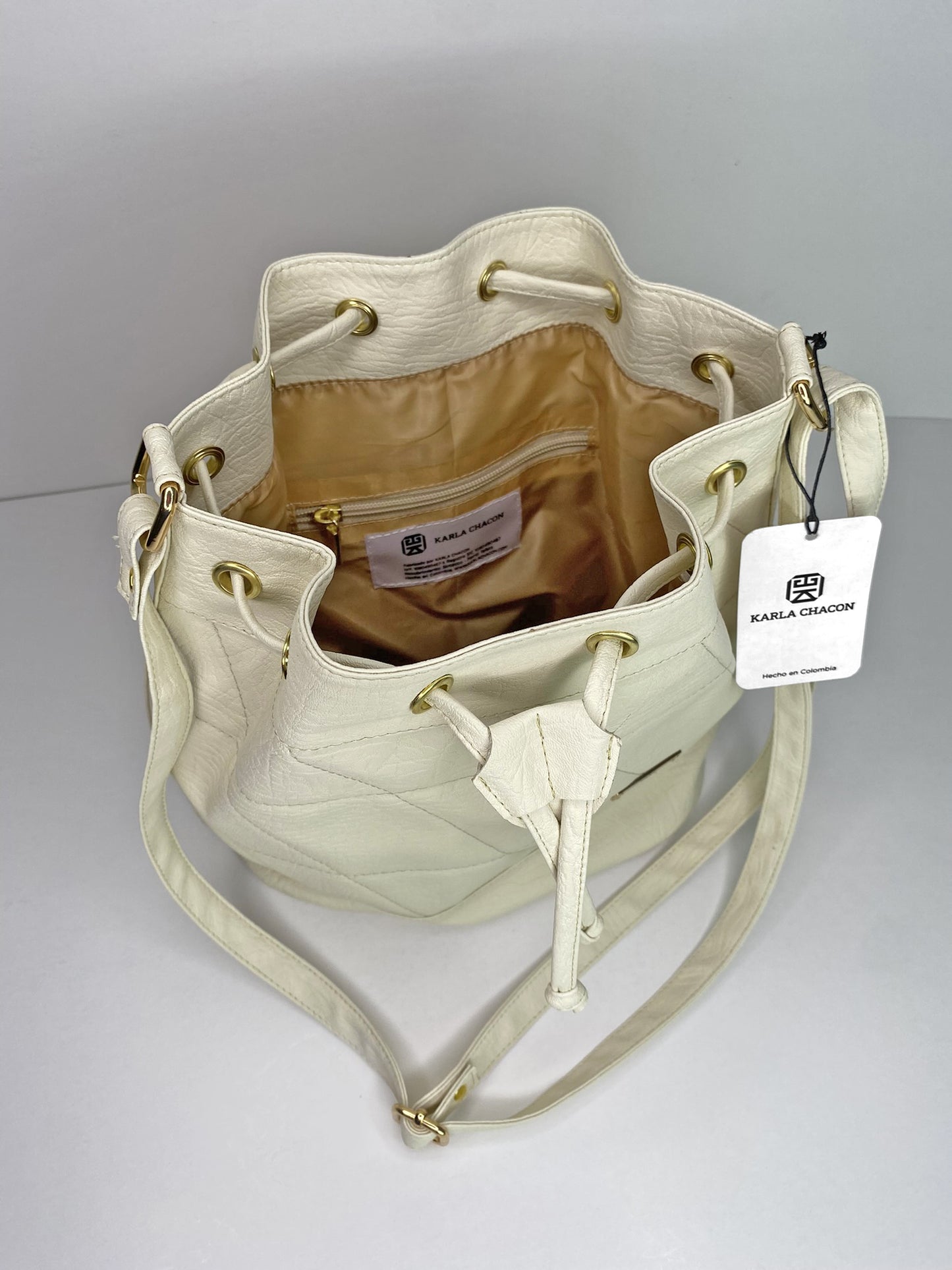 Bolso Dama Karla Chacon Nena Beige