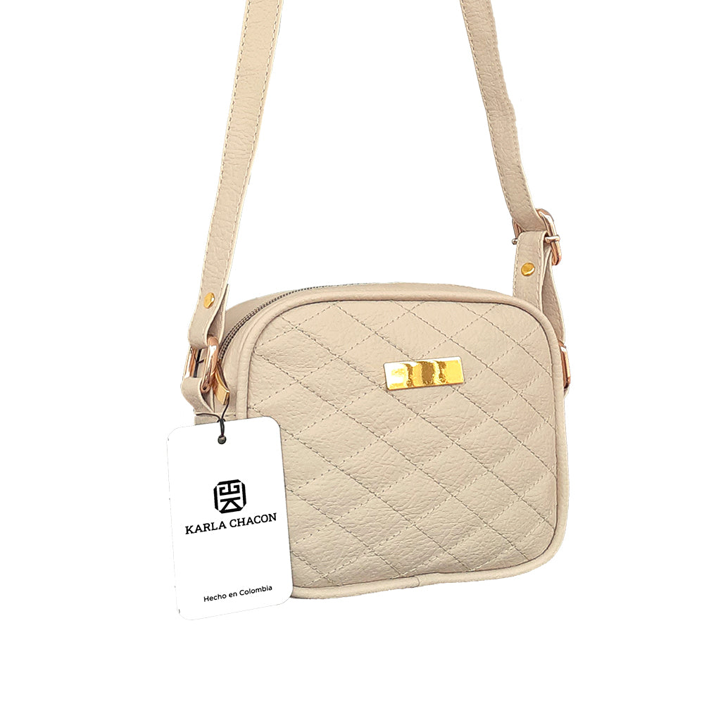 PAGA AL RECIBIR - Bolso Karla Chacon Sade Beige