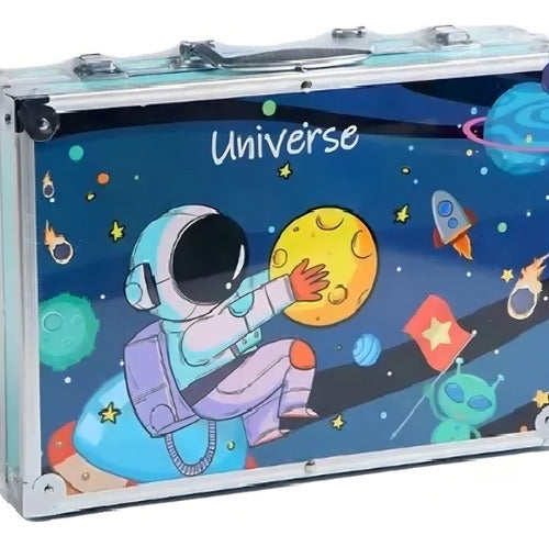 Kit/set De Arte Dibujo Maletin Metalico