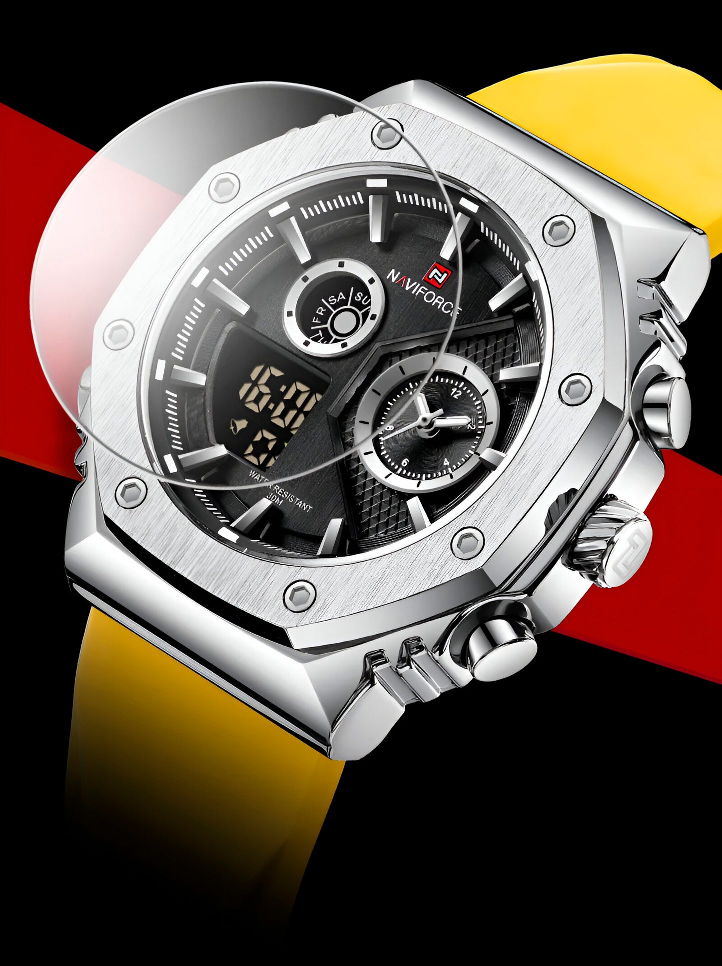 Reloj Naviforce Deportivo Nf9216t Goma H