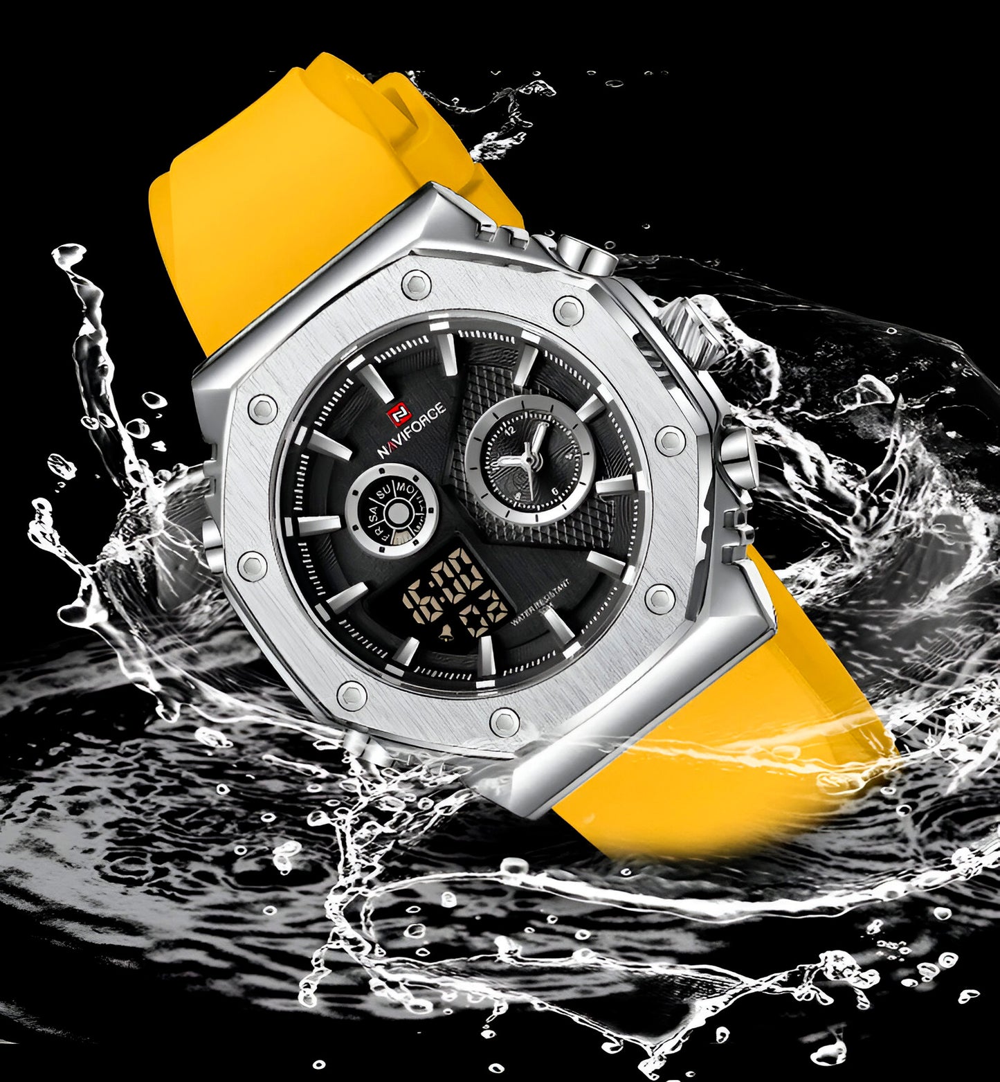 Reloj Naviforce Deportivo Nf9216t Goma H