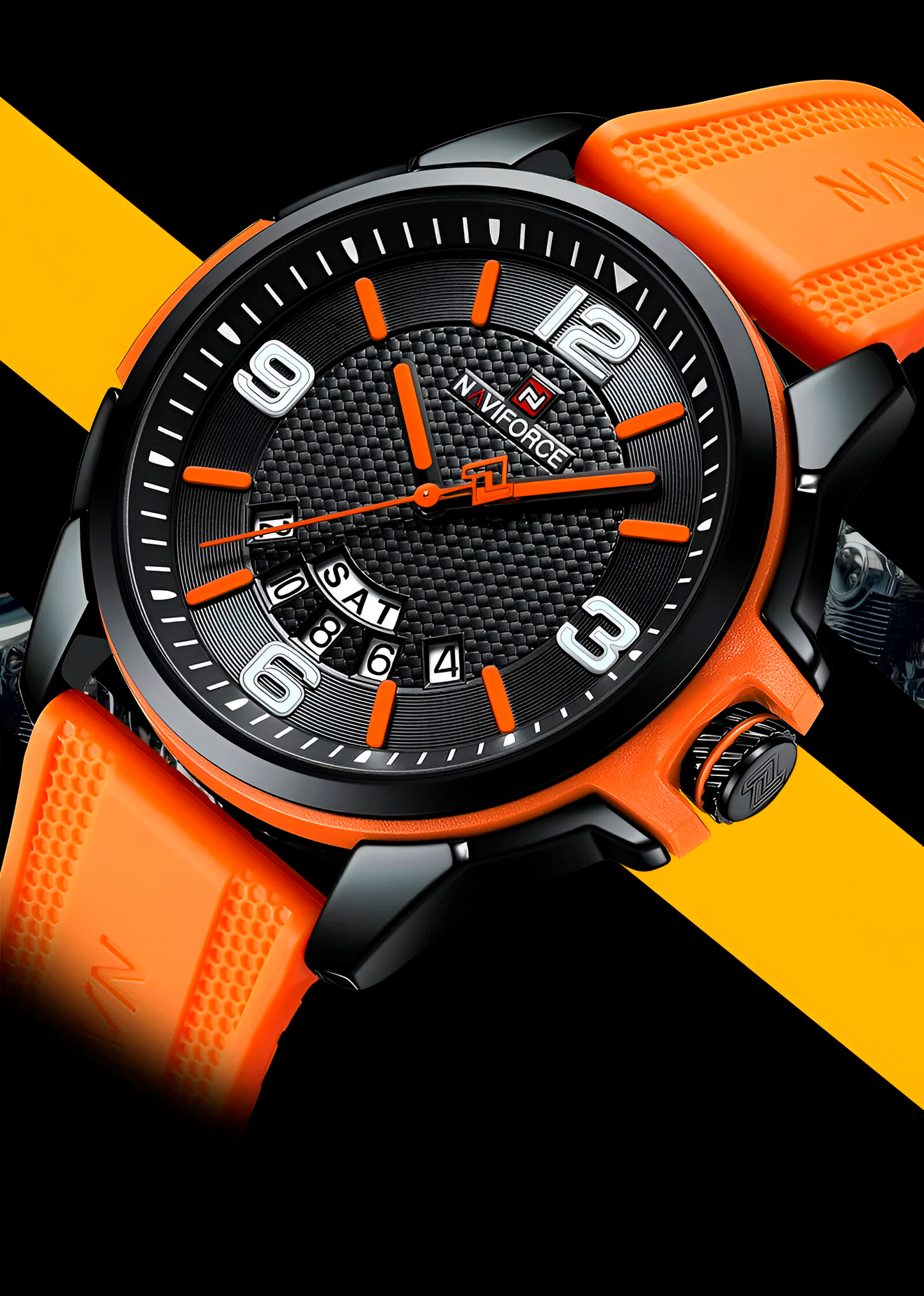 Reloj Naviforce Casual Nf9215t Crono Hom