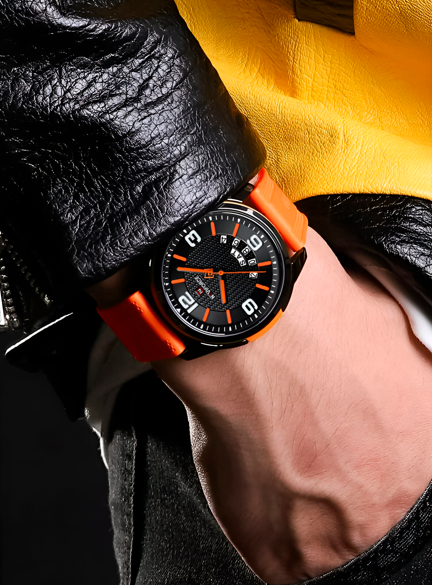 Reloj Naviforce Casual Nf9215t Crono Hom