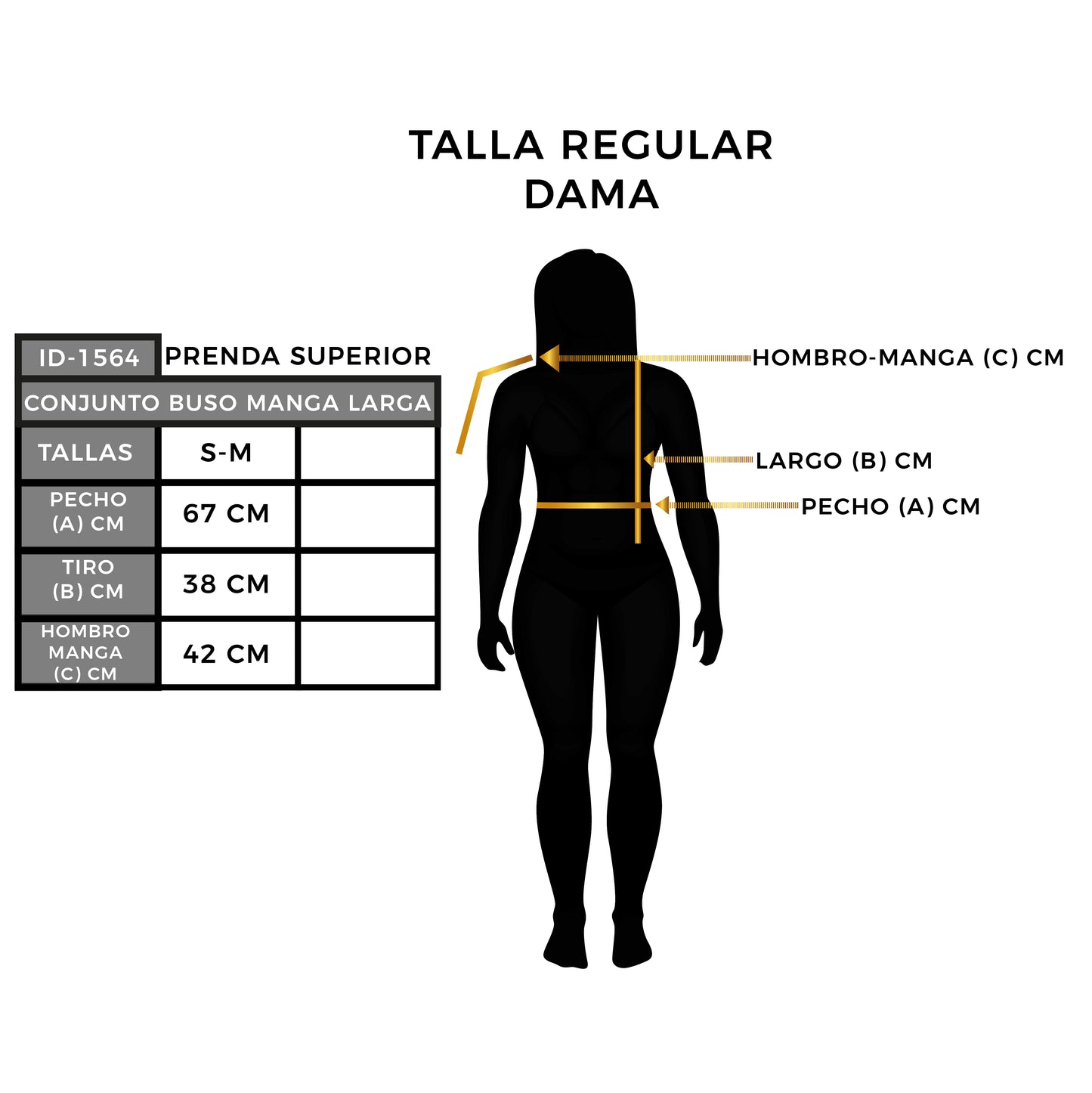 CONJUNTO BUSO MANGA LARGA SESGO T/U