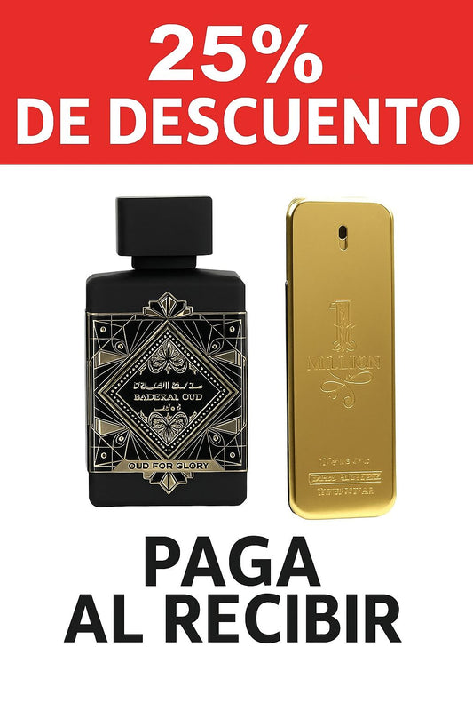 PAGA AL RECIBIR - PERFUMES OUD FOR GLORY+ONE MILLION